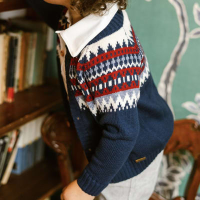 Chaleco niño azul dib4