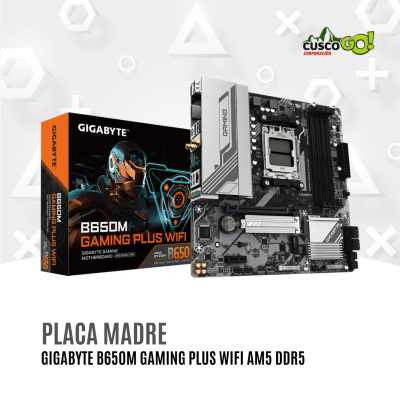 Placa Madre GIGABYTE B650M Gaming Plus WiFi AM5 DDR5 mATX1