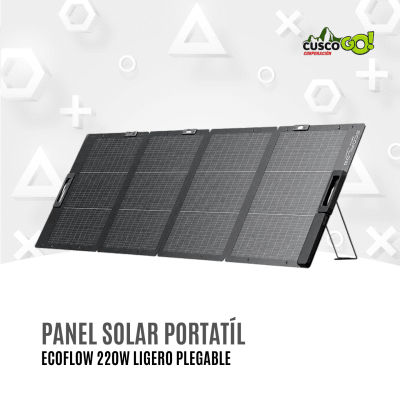 Panel Solar Portátil EcoFlow 220W Ligero Plegable1