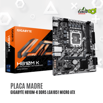 Placa Madre Gigabyte H810M K DDR5 LGA1851 Micro ATX1