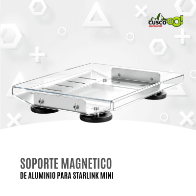 Soporte Magnético de Aluminio para Starlink Mini con Protector Plástico1
