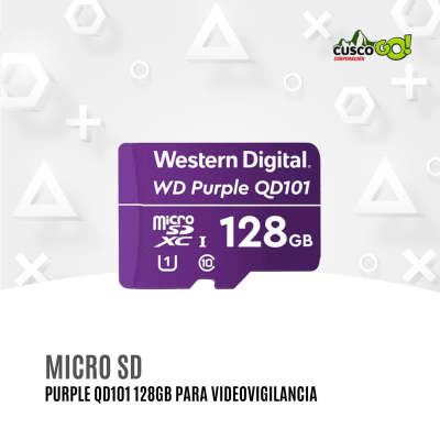 MicroSD WD Purple QD101 128GB para Videovigilancia1