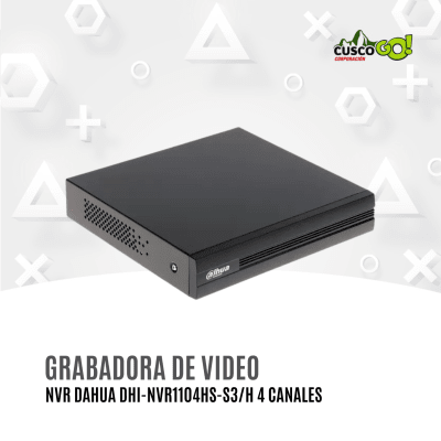 NVR Dahua DHI-NVR1104HS-S3/H Lite 4 Canales Full HD Hasta 8TB1