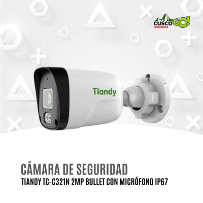 Cámara IP Tiandy TC-C321N Bullet 2MP Serie AK con Micrófono1