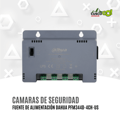 Fuente de Alimentación Dahua PFM344D-4CH-US para Cámaras de Seguridad 4 Canales1