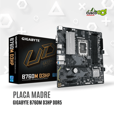 Motherboard Gigabyte B760M D3HP – Intel B760, DDR5, Micro ATX1