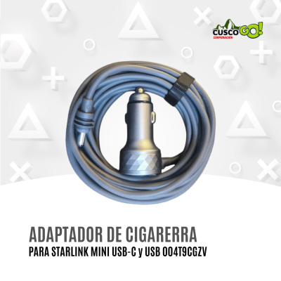 Adaptador de Cigarrera para Starlink Mini USB-C y USB1