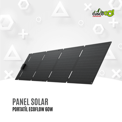 Panel Solar Portátil EcoFlow 60W para Estaciones de Energía1