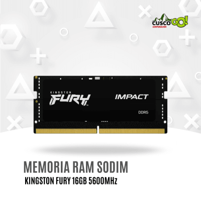 Memoria RAM SODIMM Kingston FURY Impact 16GB DDR5 5600MHz para laptops1