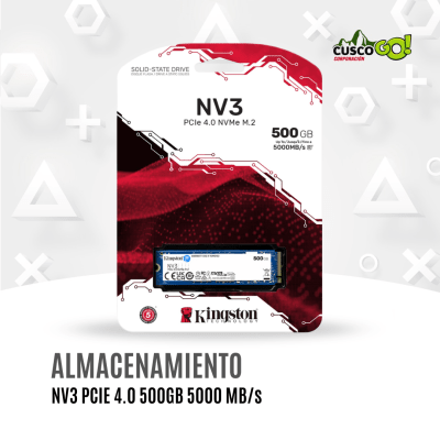 SSD Kingston NV3 500GB PCIe 4 NVMe 5000MBs M21