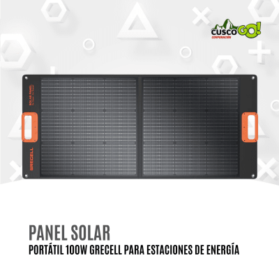 Panel Solar Portátil 100W Grecell para Estaciones de Energía1