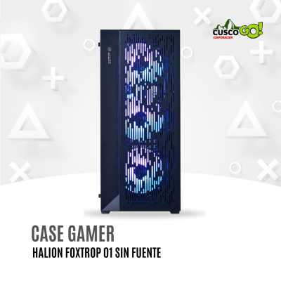 Case Gamer Halion Foxtrot 01 Metal 4X ARGB sin fuente1