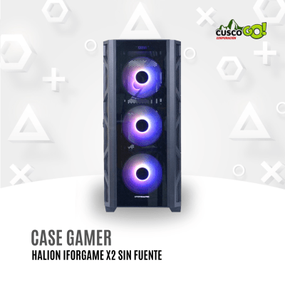 Case Gamer Iforgame X2 sin fuente y Vidrio Templado1