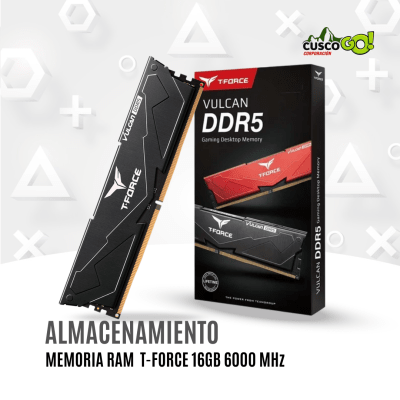 Memoria RAM TeamGroup T Force Vulcan DDR5 16GB 6000MHz1