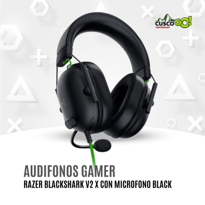 Audifonos Gamer Razer BlackShark V2 X con Microfono Negro1