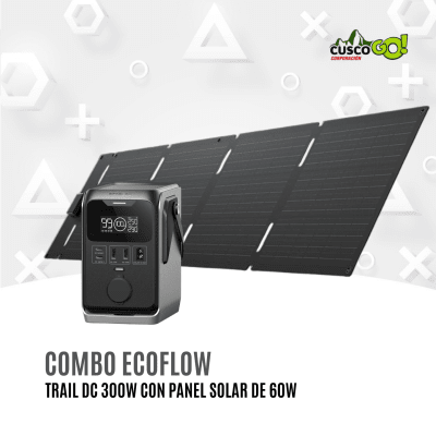 Combo EcoFlow Trail DC 300 con Panel Solar Portátil 60W1