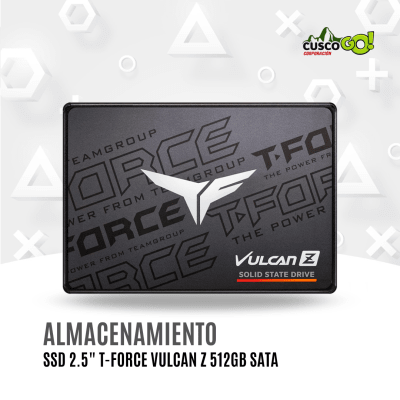 SSD TeamGroup T-Force Vulcan Z 512GB SATA Negro1