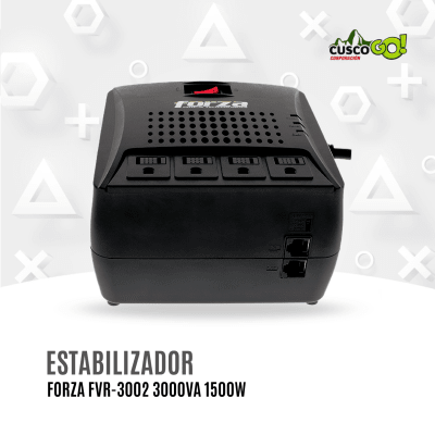 Regulador de Voltaje Forza FVR-3002 3000VA 1500W 4 Tomas1