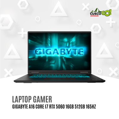 Laptop Gamer GIGABYTE A16 Core i7 RTX 5060 16GB 512GB 165Hz1