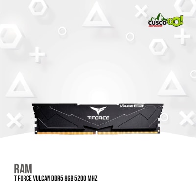 MEMORIA RAM T FORCE VULCAN DDR5 8GB 5200 MHZ1