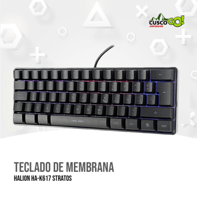 TECLADO DE MEMBRANA HALION HA-K617 STRATOS1