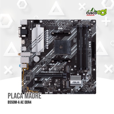 PLACA ASUS PRIME B550M-A AC AM4 AMD B550 DDR4 VGA DVI HDMI M.2 WIFI BLUETOOTH 5.01