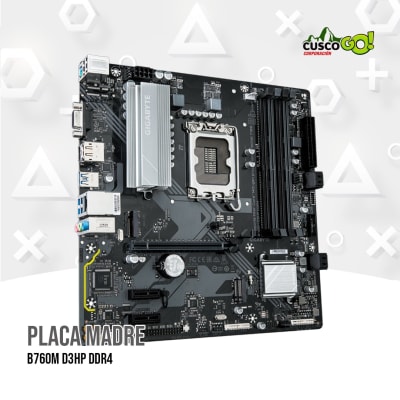 PLACA MADRE GIGABYTE B760M D3HP DDR4, CHIPSET INTEL B760, LGA1700, MATX1