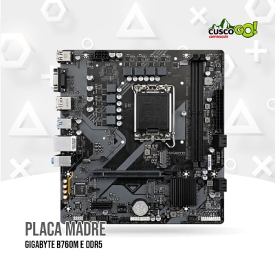 MOTHERBOARD GIGABYTE B760M E (REV. 1.0) CHIPSET INTEL B760, LGA1700, MICRO ATX1