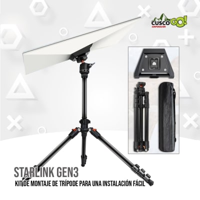 KIT DE MONTAJE DE TRIPODE  STARLINK GEN 3, NEGRO1