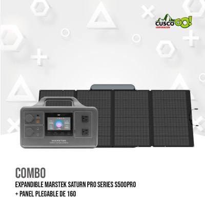 COMBO MARSTEK SATURN PRO SERIES S500 PRO + PANEL SOLAR PLEGABLE DE 160 W1