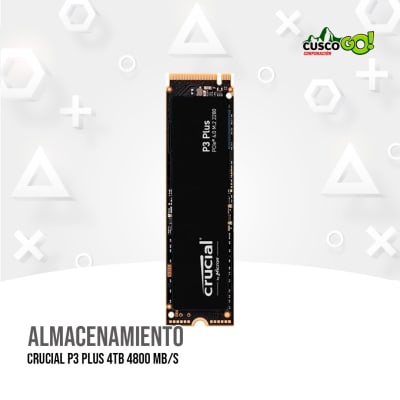 UNIDAD DE ESTADO SOLIDO M.2 CRUCIAL P3 PLUS 4TB 4800 MB/S1