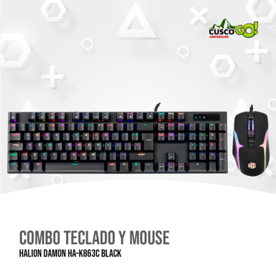 COMBO TECLADO Y MOUSE HALION DAMON HA-K863C BLACK1