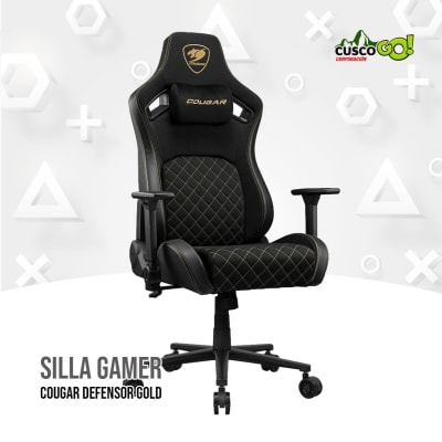 SILLA GAMER COUGAR DEFENSOR GOLD1
