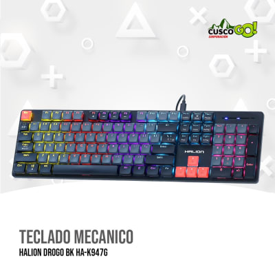 TECLADO MECANICO HALION DROGO BK HA-K947G1