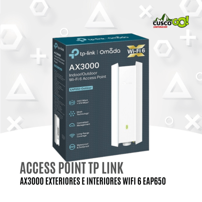 ACCESS POINT TP LINK AX3000 EXTERIORES E INTERIORES WI-FI 6 EAP650-OUTDOOR1