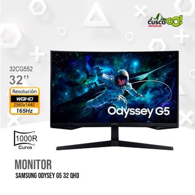 MONITOR CURVO SAMSUNG ODYSEY G5 32 QHD (2560 X 1440) DE 165Hz1