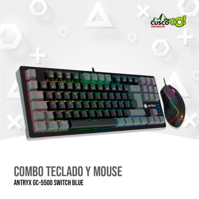 COMBO TECLADO Y MOUSE ANTRYX GC-5500 SWITCH BLUE1