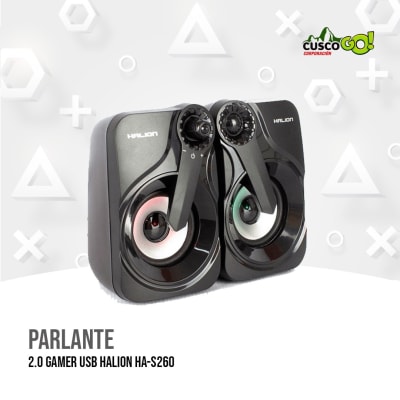 PARLANTE 2.0 GAMER USB HALION HA-S260 LED1