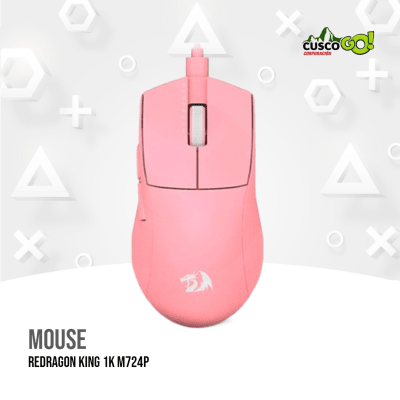 MOUSE REDRAGON KING 1K M724 PINK1