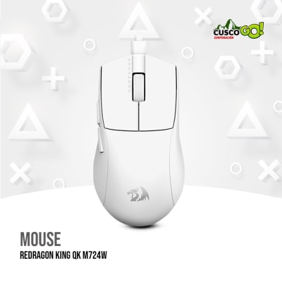 MOUSE REDRAGON KING 1K M724 WHITE1