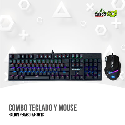 COMBO TECLADO Y MOUSE HALION PEGASO HA-861C1