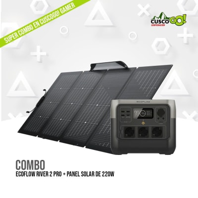 COMBO ECOFLOW RIVER 2 PRO + PANEL SOLAR DE 220W1