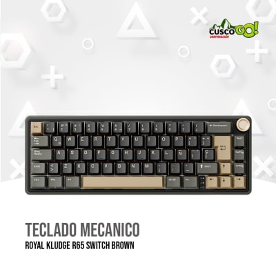 TECLADO MECANICO ROYAL KLUDGE R65 SWITCH BROWN1