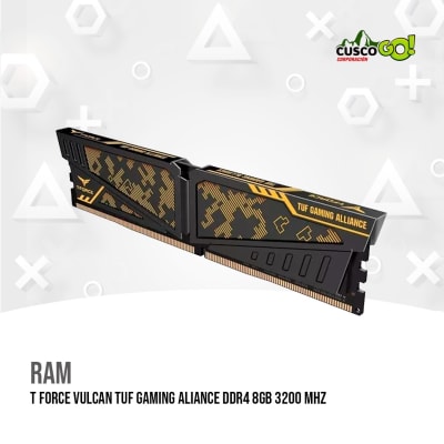 MEMORIA RAM TUF GAMING ALIANCE T FORCE VULCAN Z GRAY DDR4 8GB 3200MHz1