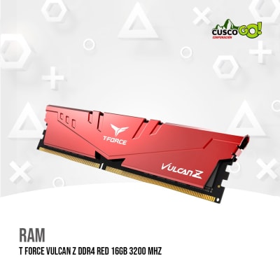 MEMORIA RAM T FORCE VULCAN Z DDR4 RED 16GB 3200 MHz1