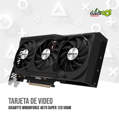 TARJETA DE VIDEO GIGABYTE WINDOFORCE 4070 SUPER 12G VRAM1
