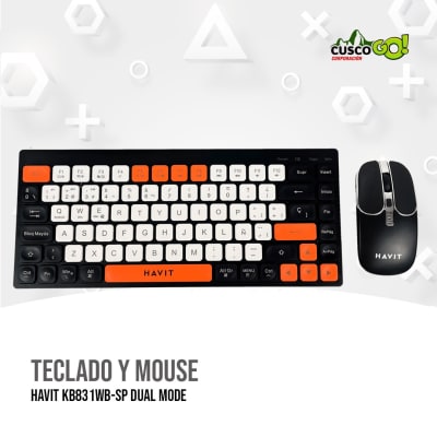TECLADO HAVIT KB831WB-SP DUAL MODE1