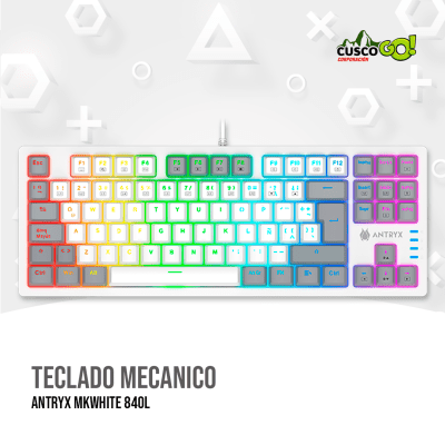 TECLADO MECANICO ANTRYX MK WHITE 840L1
