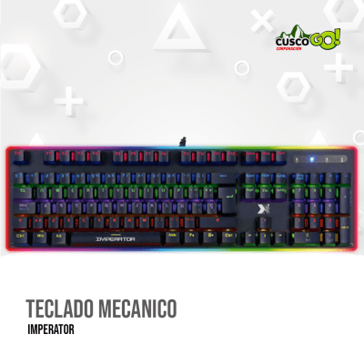 TECLADO MECANICO ANTRYX MK BLACK 840L BLUE SWITCH1