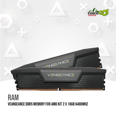 MEMORIA RAM CORSAIR VENGEANCE DDR5 KIT 2 X 16GB 6400 MHz1